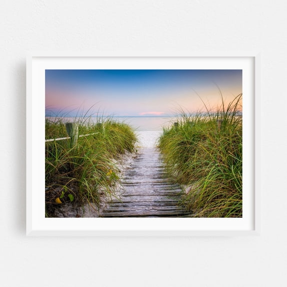 Smathers Beach - Key West Florida Photography White Framed Wall Art Print 24 x 36 inches