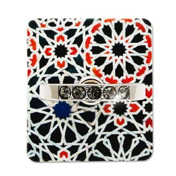 Smatixx Cell Phone Ring Holder & Grip with Luxury Oktant Crystal Universal Kickstand Compatible with All Major Smartphones | Sirocco (Mix)