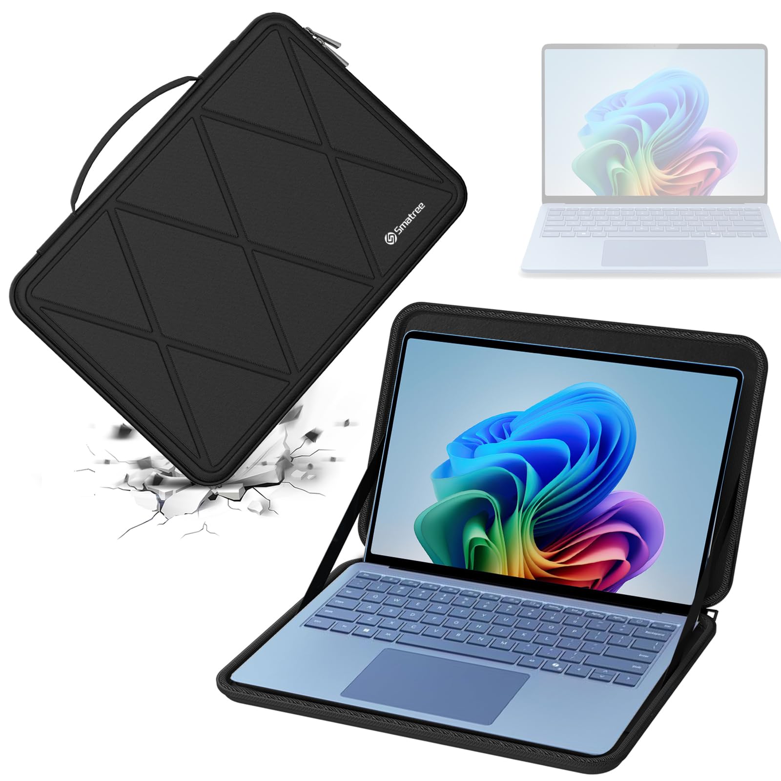 microsoft 13.8 surface laptop copilot pc sapphire case