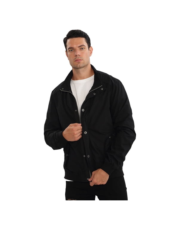 Men Hooded Multi Pocket Cargo Windbreaker Jacket