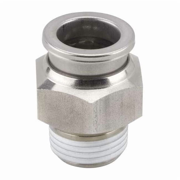 Smc 1/2" Tube x MNPT SS Male Adapter KQG2H13-N04S
