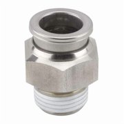 Smc 1/2 Tube x MNPT SS Male Adapter KQG2H13-N04S