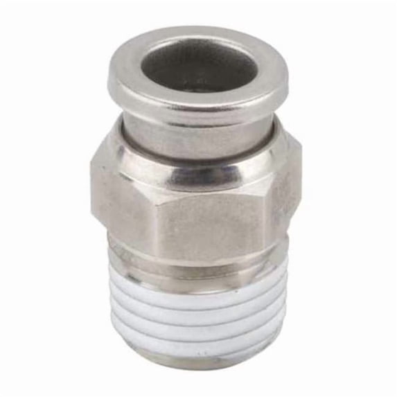 Smc 1/4" x 1/2" Tube x MNPT SS Male Adapter KQG2H13-N02S