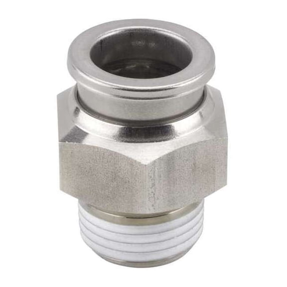 Smc 3/8" x 1/2" Tube x MNPT SS Male Adapter KQG2H13-N03S