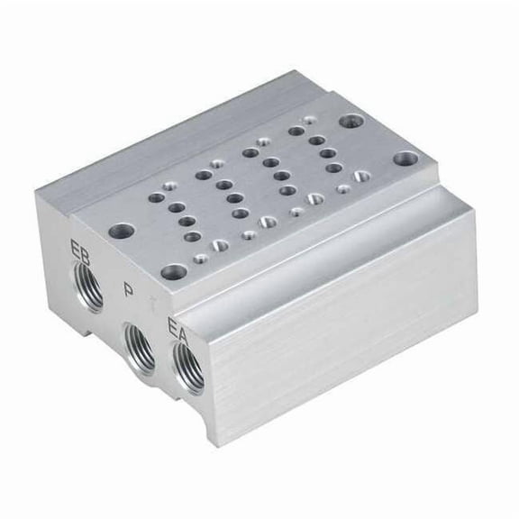 Smc Valve Manifold,4 Station,M5x0.8 SS5Y3-41-04-M5T