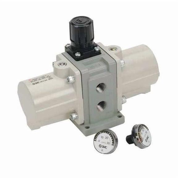Smc Booster Regulator,1/4" NPT Port VBA10A-T02G-Z