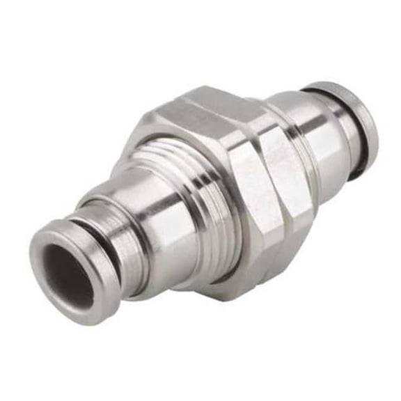 Smc 3/8" Tube 316 SS Bulkhead Union KQG2E11-00