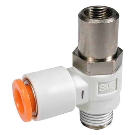 Smc Flow Control Valve, 1/4 in NPT, Meter In AS2211F-N02-11SD