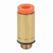 Push-Fit Adapter Fitting, Push-to-Connect x MUNF, 1/8 in Tube OD, 10-32 Pipe Size, Plastic