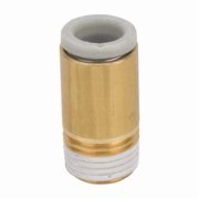 Push-Fit Adapter Fitting, Push-to-Connect x MBSPT, 8mm Tube OD, 1/8 in Pipe Size, Plastic