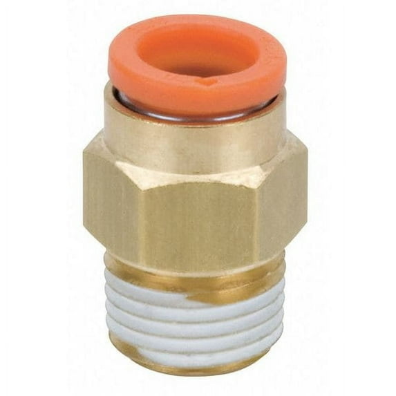 Smc Male Adapter,1/4 in.,TubexMale BSPT KQ2H07-02AS