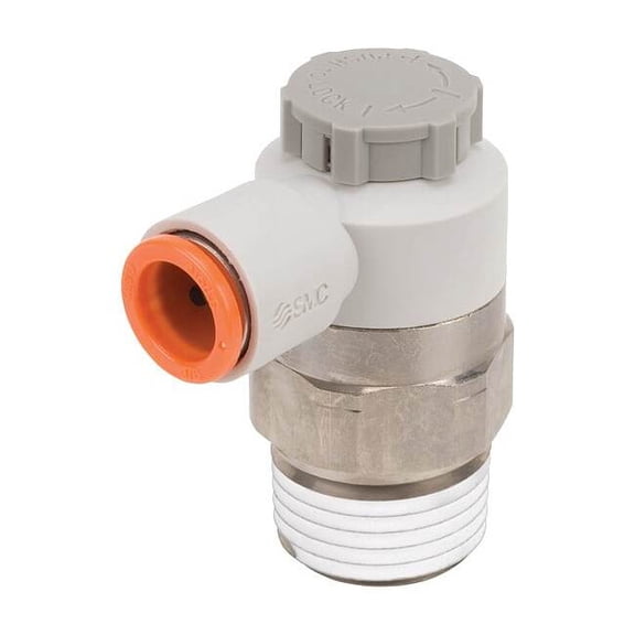 Smc Speed Control Valve,1/2in NPT,Meter Out AS4201F-N04-13S