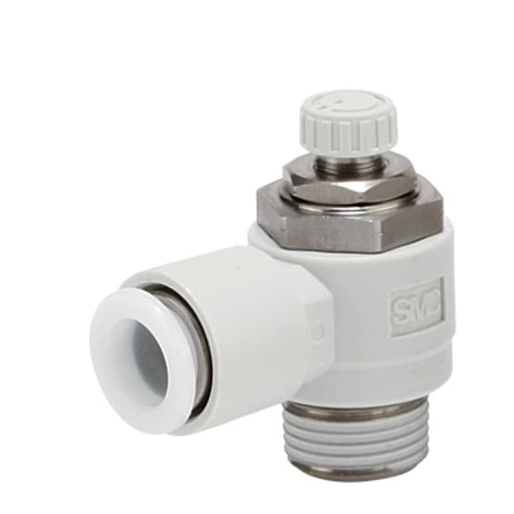 Smc Speed Control Valve,1/2in NPT,Meter Out AS4201FG-N04-11S