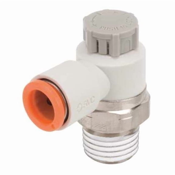 Smc Speed Control Valve,1/4in NPT,Meter Out AS2201F-N02-11SA