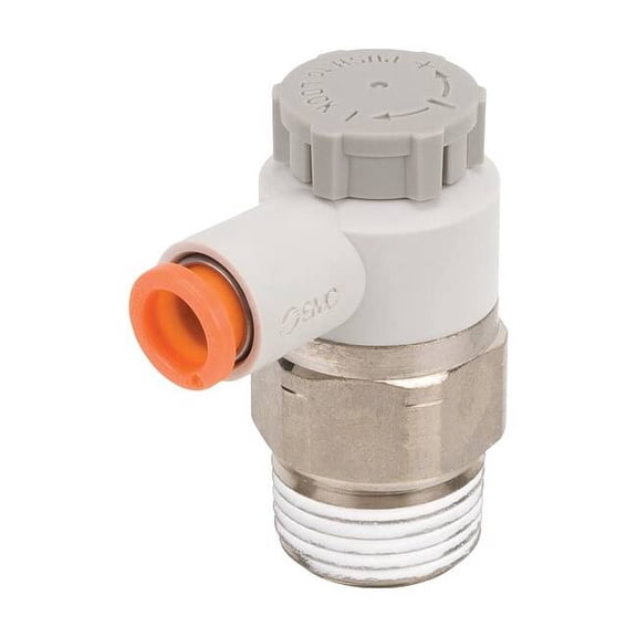 Smc Speed Control Valve,1/4in NPT,Meter Out AS3201F-N02-07S