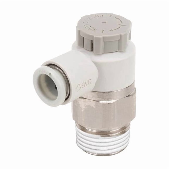 Smc Speed Control Valve,1/8in BSPT,Meter Out AS2201F-01-06SA