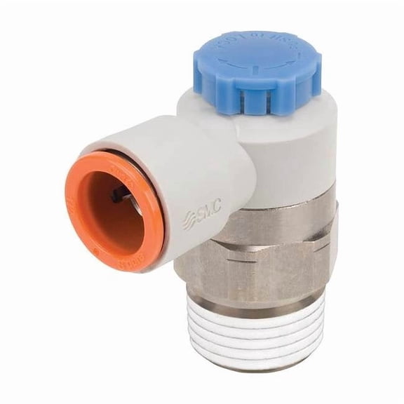 Smc Speed Control Valve,1/2 In,NPT x Tube AS4211F-N04-13SA