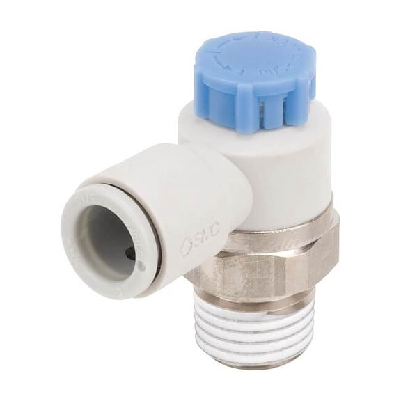 Smc Speed Control Valve,1/4in BSPT,Meter In AS2211F-02-08SA
