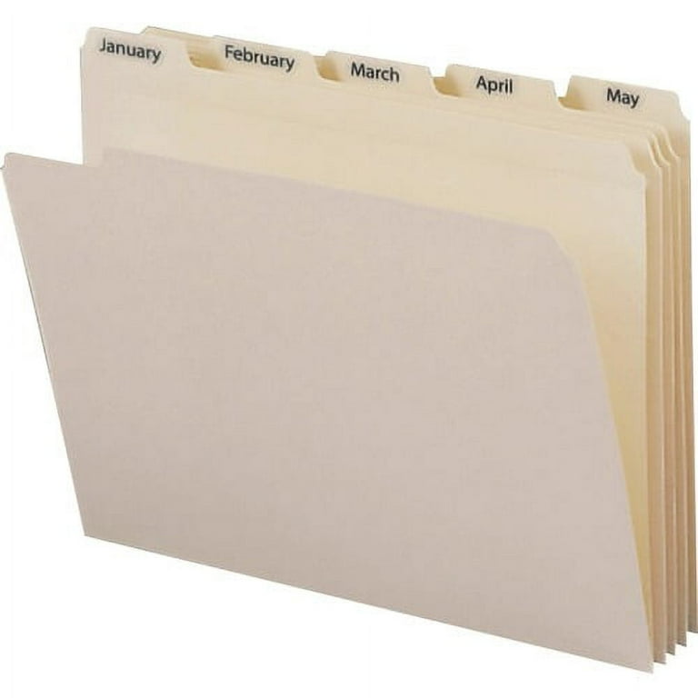 Smead 1/5 Tab Cut Letter Recycled Top Tab File Folder - 8 1/2 Smead 1/5 Tab Cut Letter Recycled Top Tab File Folder - 8 1/2