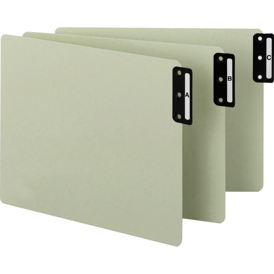 Smead 100% Recycled Filing Guides with Vertical Extra-Wide Blank Tab - Printed Tab(s) - Character - A-Z - 25 Tab(s)/Set0.50 Smead 100% Recycled Filing Guides with Vertical Extra-Wide Blank Tab - Printed Tab(s) - Character - A-Z - 25 Tab(s)/Set0.50