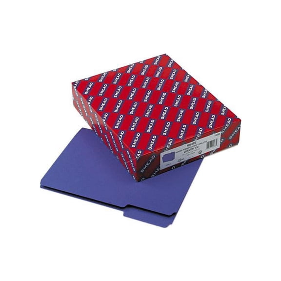 Smead 10283 Interior File Folders, 1/3 Cut Top Tab, Letter, Purple, 100/Box