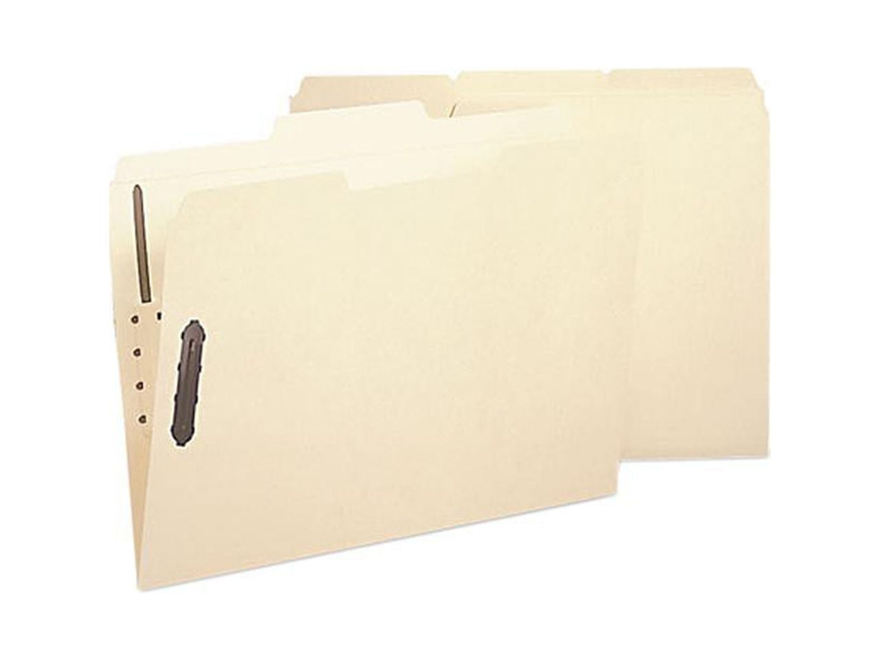 Smead 10545 Manila File Box, AcidFree Poly Folder, Two Fasteners, 1/3