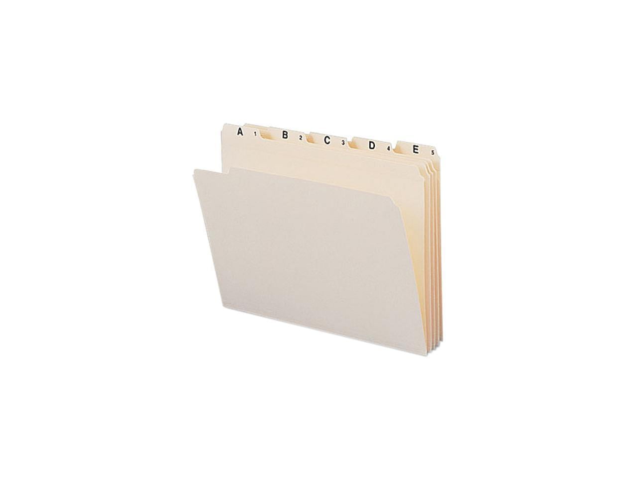 Smead Reinforced Manila Indexed File Folders, 1/5 Cut, A-Z Top Tab ...