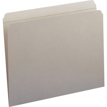 Smead, SMD12310, File Folders with Reinforced Tab, 100 / Box, Gray