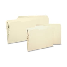 Smead 14547 Folders, Two Fasteners, 1/3 Cut Assorted Top Tabs, Letter, Manila, 50/Box