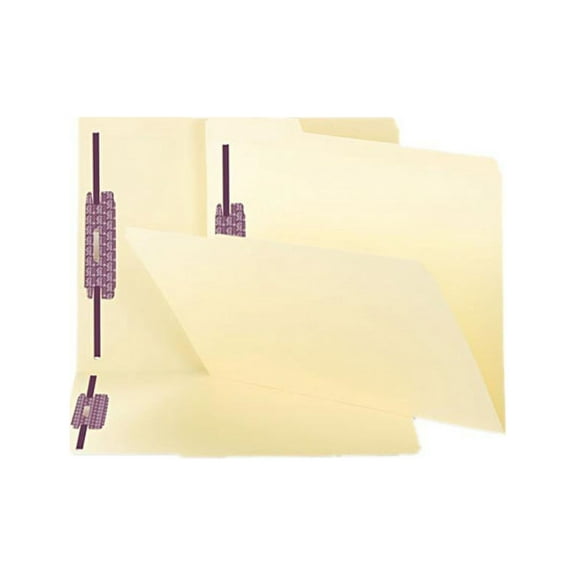 Smead 14555 SafeShield Fastener Folders, Manila, Two Inch Capacity, Letter, 50/Box