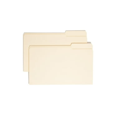 Smead 15333 File Folders, 1/3 Cut Third Position, One-Ply Top Tab, Legal, Manila, 100/Box