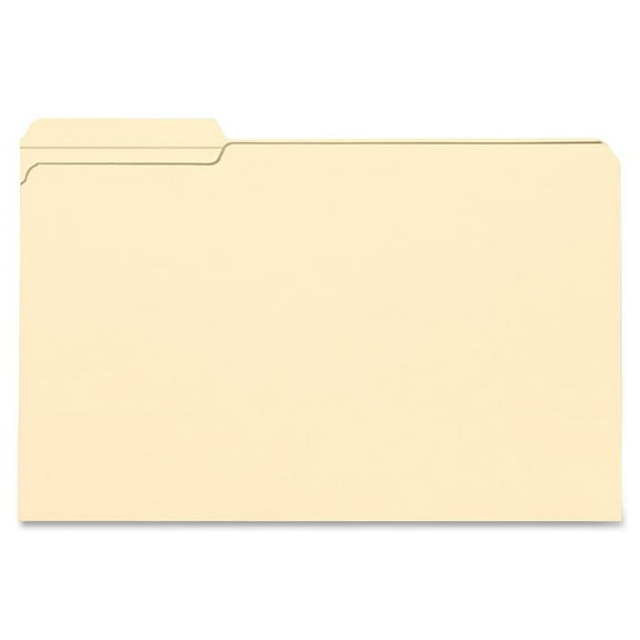 Smead 15335 File Folder, 1/3 Cut First Position, Reinforced Top Tab, Legal, Manila, 100/Box