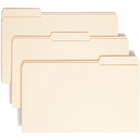 Smead, SMD15434, File Folders with Reinforced Tab, 100 / Box, Manila