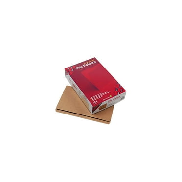 Smead 15710 Kraft File Folders, Straight Cut, Reinforced Top Tab, Legal, Brown, 100/Box