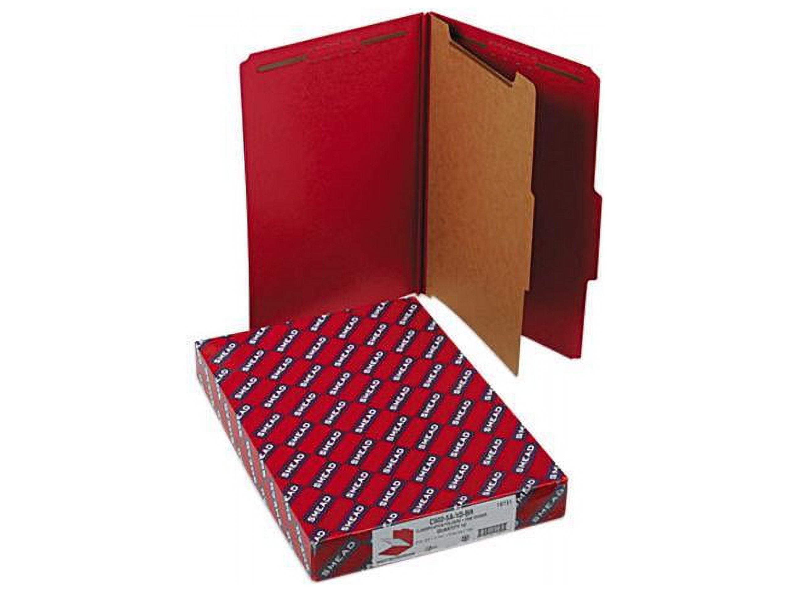 Smead 18731 Pressboard Classification Folders, Legal, Four-Section ...
