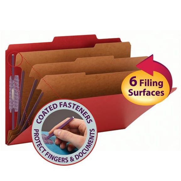 Smead Pressboard Classification File Folder with S