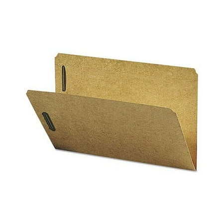 Smead 19813 Kraft K Style Fastener Folders, Straight Cut, Top Tab, Legal, Brown, 50/Box