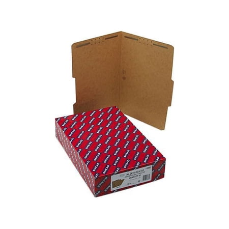 Smead 19882 17 Point Kraft Folders, Two Fasteners, 2/5 Cut Rt, Top Tab, Legal, Brown, 50/Box