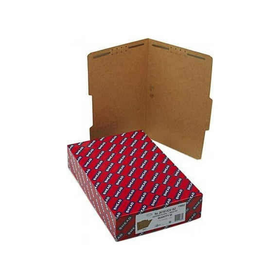 Smead 19882 17 Point Kraft Folders, Two Fasteners, 2/5 Cut Rt, Top Tab, Legal, Brown, 50/Box
