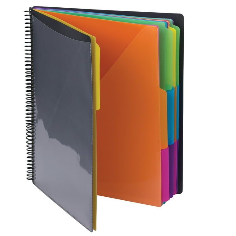 Poly Project Organizer with Zip Pouch, 2-Sections, 1/3-Cut Tab, Letter Size, Assorted Colors, 3/Pack Poly Project Organizer with Zip Pouch, 2-Sections, 1/3-Cut Tab, Letter Size, Assorted Colors, 3/Pack