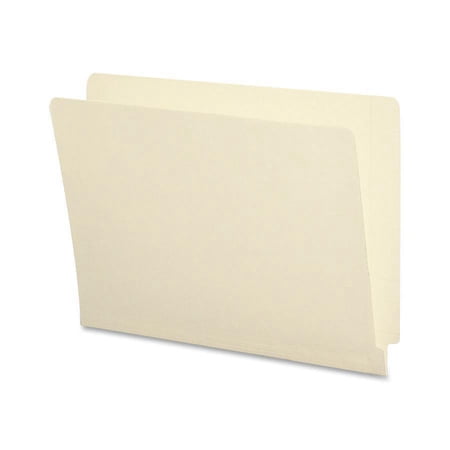 Smead 24113 Antimicrobial File Folders, Straight End Tab, 11 Point, Letter, Manila, 100/Box
