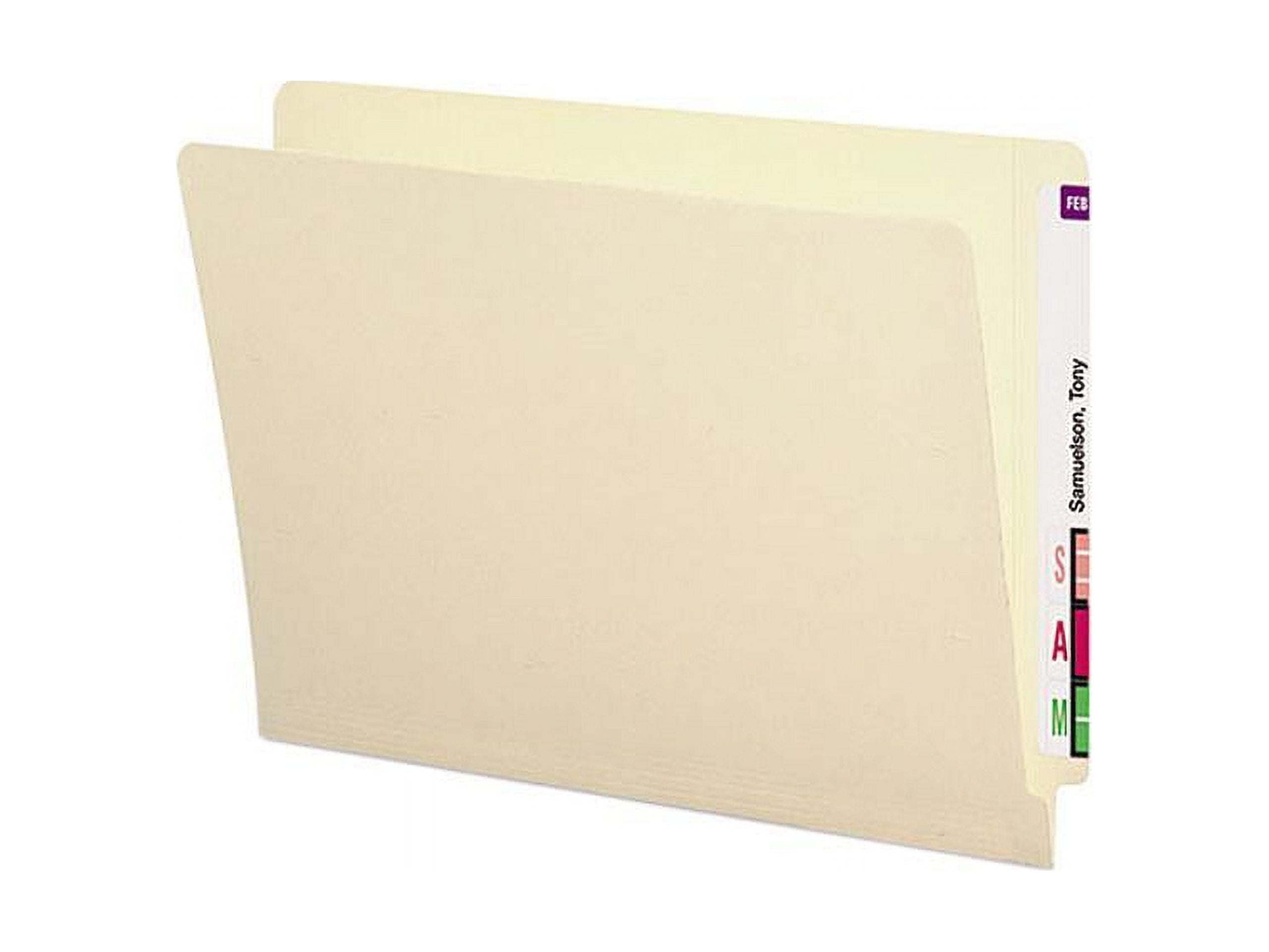 Smead 24113 Antimicrobial File Folders, Straight End Tab, 11 Point
