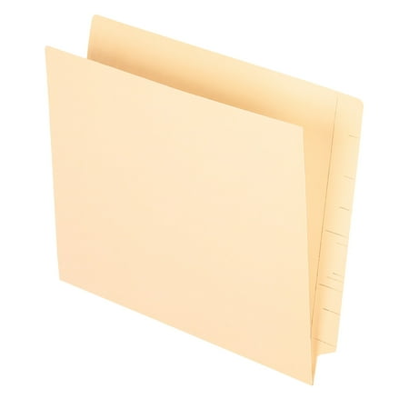 Smead® Manila End-Tab Pocket Folders, Straight Cut, Letter Size, Pack Of 50