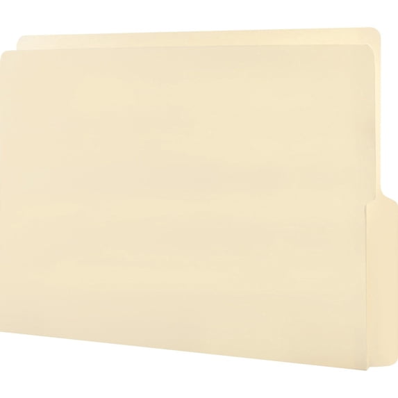 Smead End Tab Manila Folders with Shelf-Master Reinforced Tab, Manila, 100 / Box (Quantity)