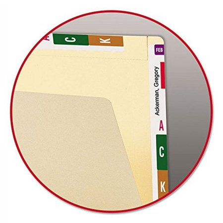 Smead 24190 Conversion File Folders Straight Cut Top Tab Letter Manila 100/Box