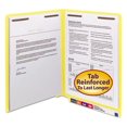 thumbnail image 1 of Smead 25940 Two-Inch Capacity Fastener Folders, End Tab, Straight, Letter, Yellow, 50/Box, 1 of 1