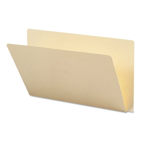 Straight Tabs Legal Size 0.75 in. Expansion Extended End Tab Folders - Manila (100/Box)