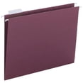 thumbnail image 1 of Smead Colored Hanging File Folders 1/5 Cut Tabs Letter Maroon 25/Box 64073, 1 of 3