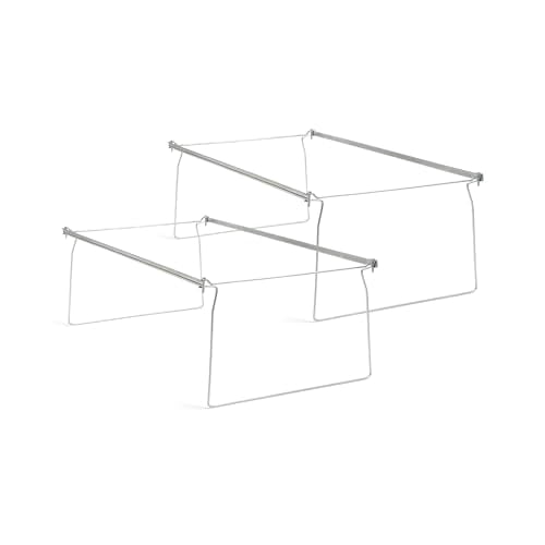 Smead Steel Hanging File Folder Frames, Legal Size, Steel, 2 per Pack (64873)
