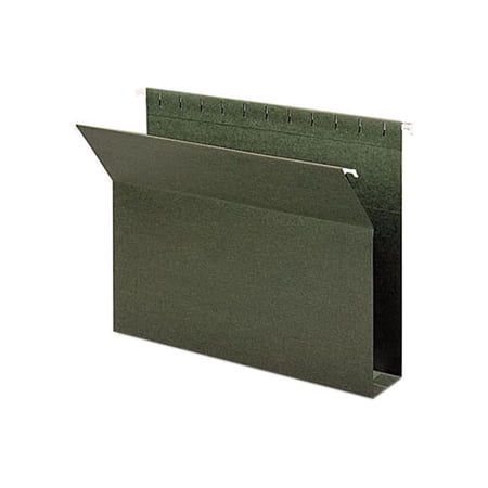 Smead Box Bottom Hanging File Folders 2" Letter Size Standard Green 25/Box 65090
